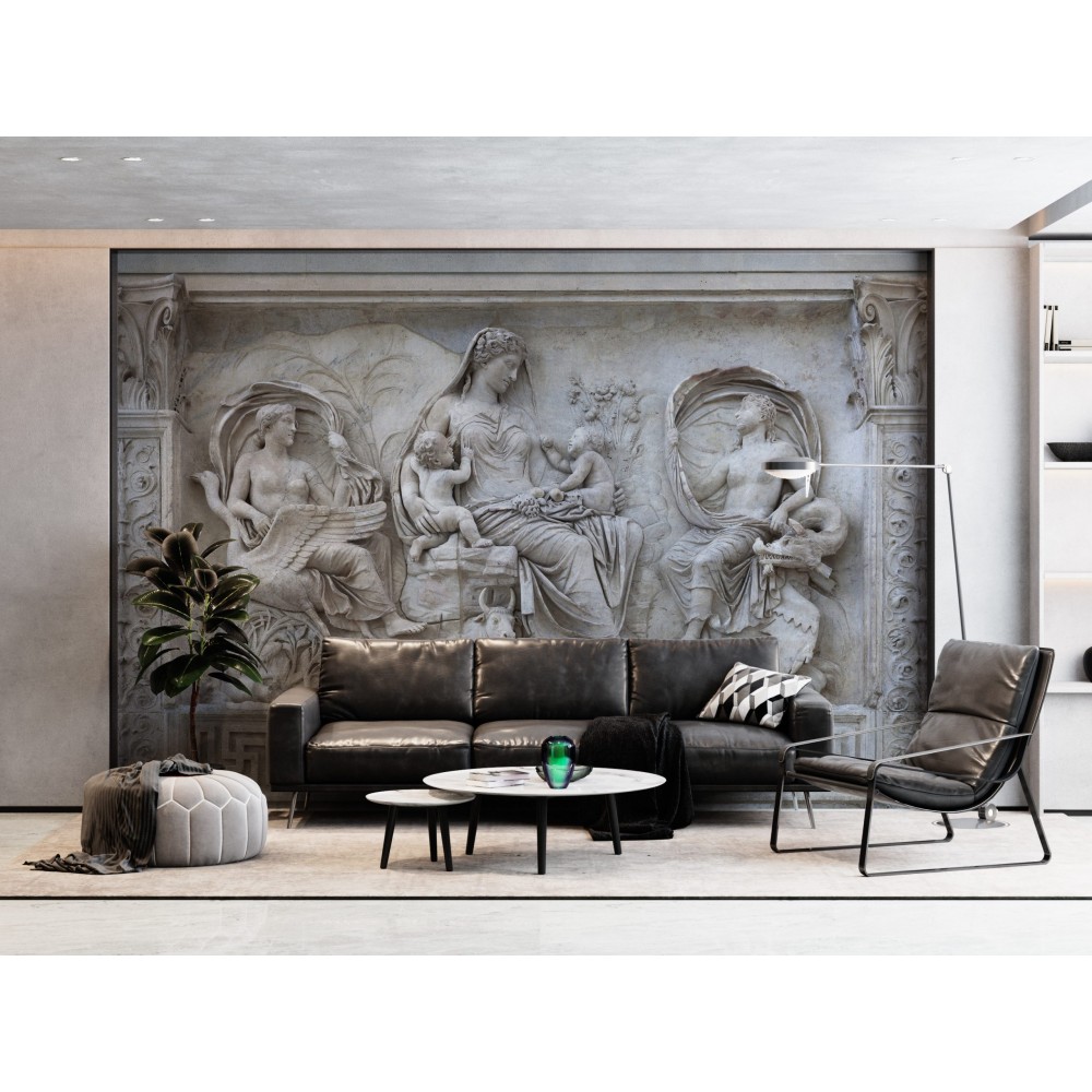 3D Eski Antik Heykel Roma Tapınağı