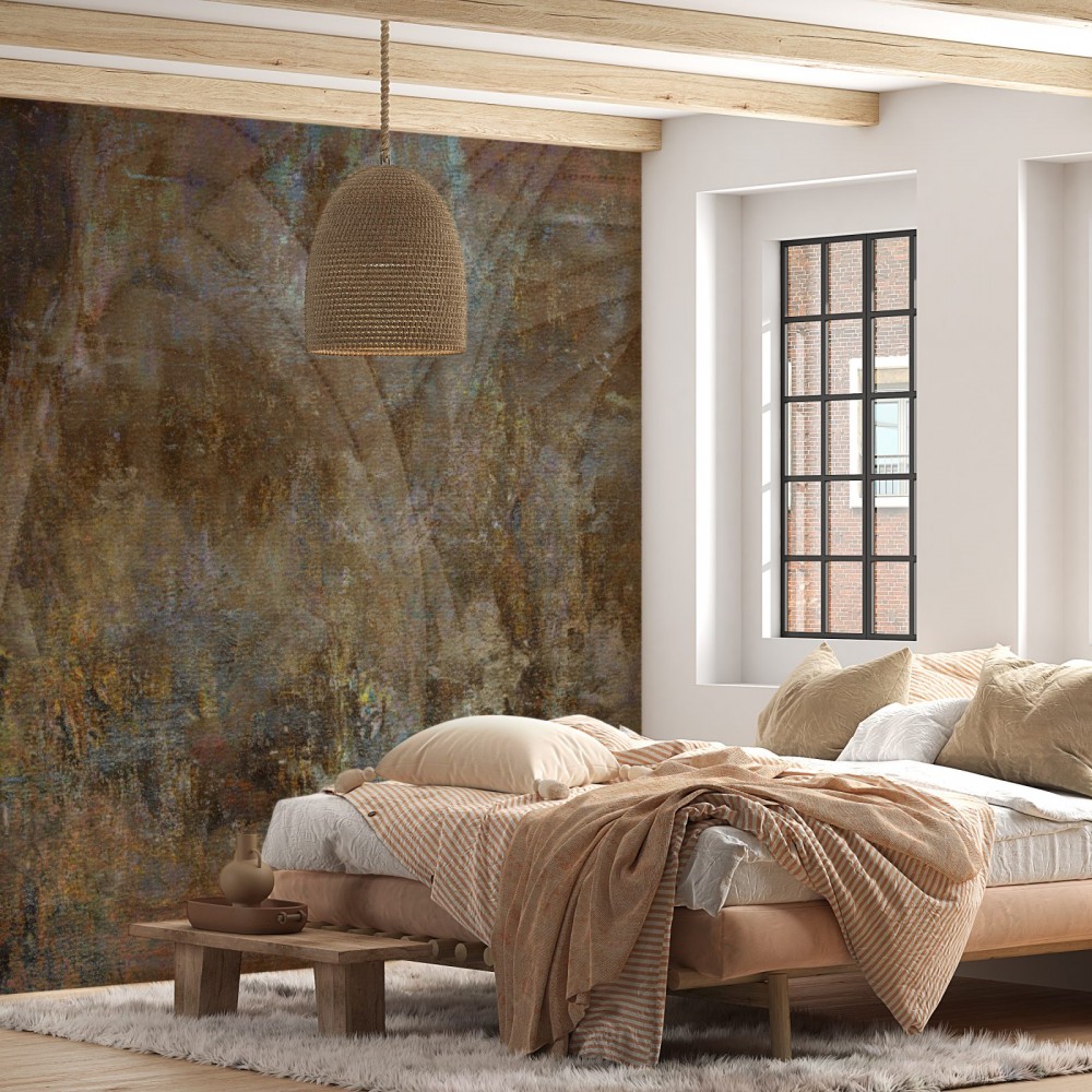 Antik Tonoz Mimari ve Eskitme Dokulu Sanatsal Duvar Kağıdı