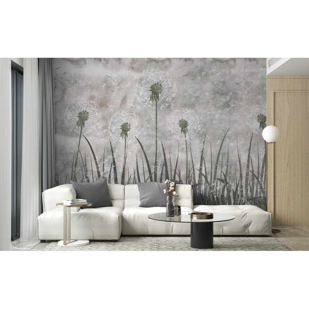 Puslu Doğa Karahindiba Çiçekleri Duvar Kağıdı