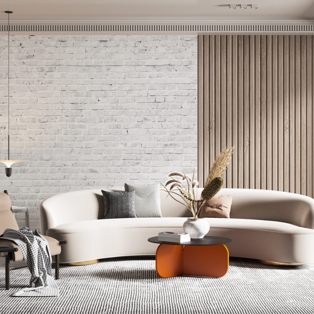 Beyaz Eskitme Tuğla Görünümlü Minimalist Duvar Kağıdı Beyaz Eskitme Tuğla Görünümlü Minimalist Duvar Kağıdı