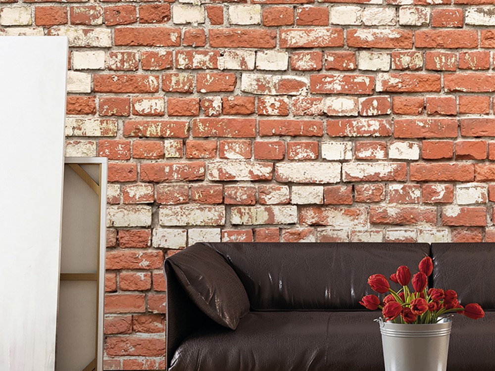 Heritage Brick Stili: Doğal Taş Dokulu ve Vintage Tuğla Desenli Duvar Kağıdı