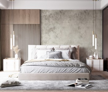 Beton Eskitme Zemin Üzerine Geometrik File Desenli Duvar Kağıdı